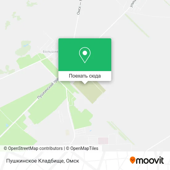 Карта Пушкинское Кладбище