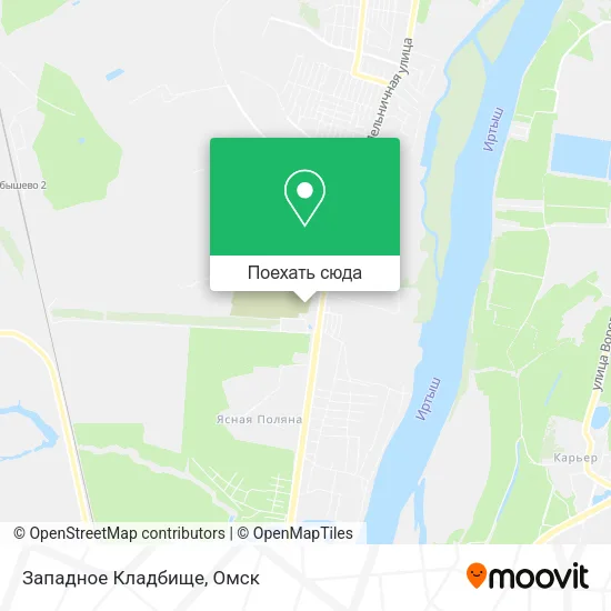 Карта Западное Кладбище