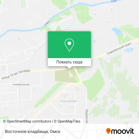 Карта Восточное кладбище