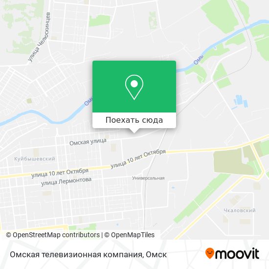 Карта Омская телевизионная компания