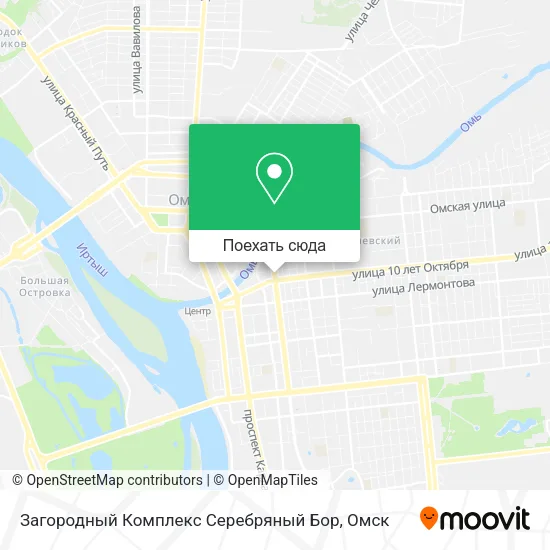 Карта Загородный Комплекс  Серебряный Бор