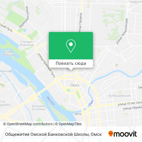 Карта Общежитие Омской Банковской Школы