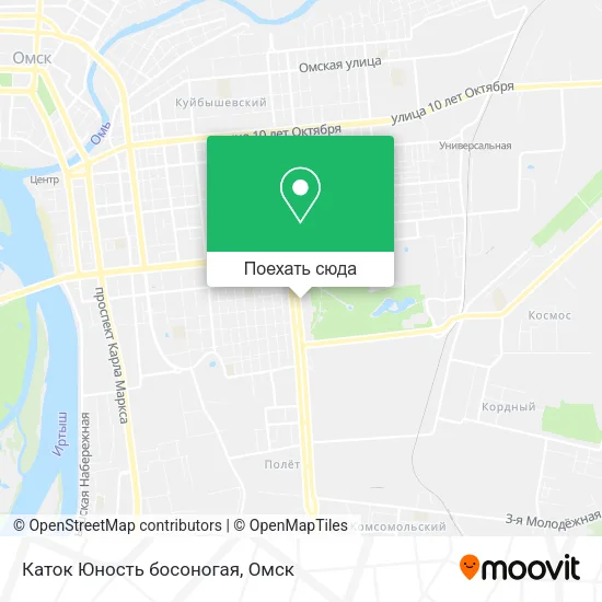 Карта Каток  Юность босоногая