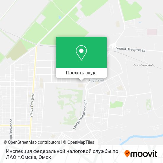 Карта Инспекция федеральной налоговой службы по ЛАО г.Омска