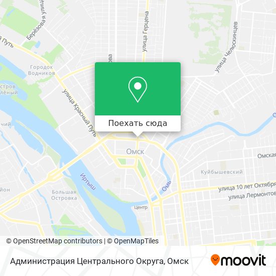 Карта Администрация Центрального Округа