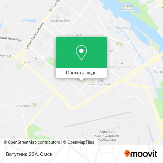Карта Ватутина 22А