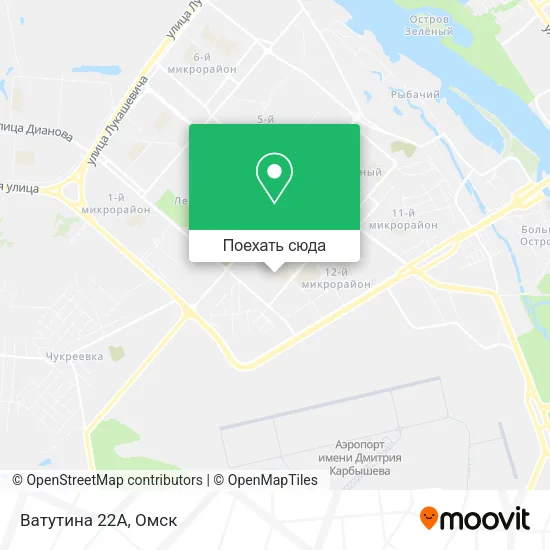 Карта Ватутина 22А