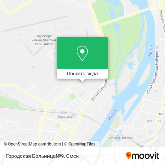 Карта Городская Больница№9
