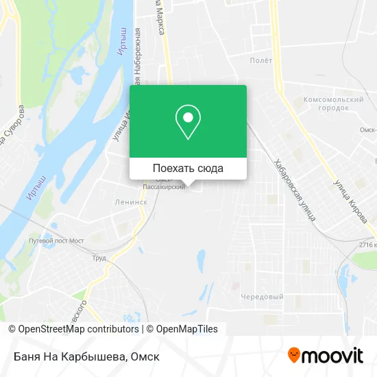 Карта Баня На Карбышева