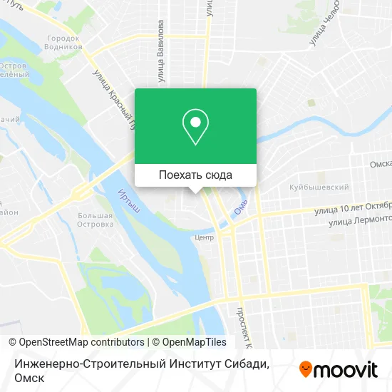 Карта Инженерно-Строительный Институт Сибади
