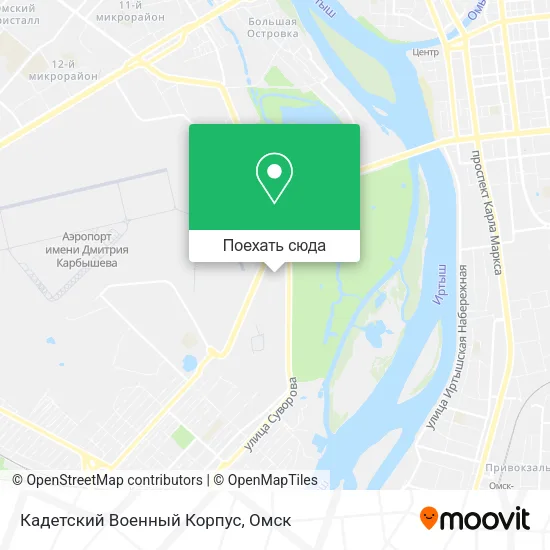Карта Кадетский Военный Корпус