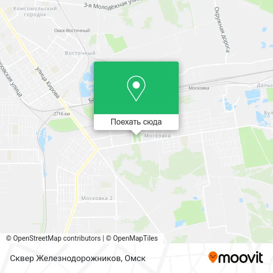 Карта Сквер Железнодорожников