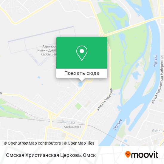 Карта Омская Христианская Церковь