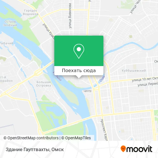 Карта Здание Гауптвахты