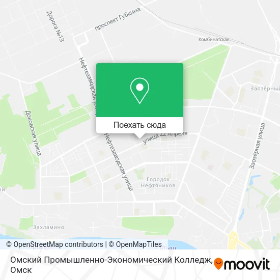 Карта Омский Промышленно-Экономический Колледж
