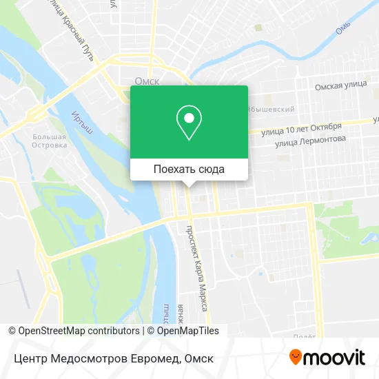 Карта Центр Медосмотров Евромед
