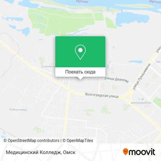 Карта Медицинский Колледж