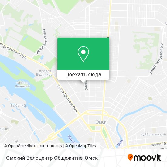 Карта Омский Велоцентр Общежитие