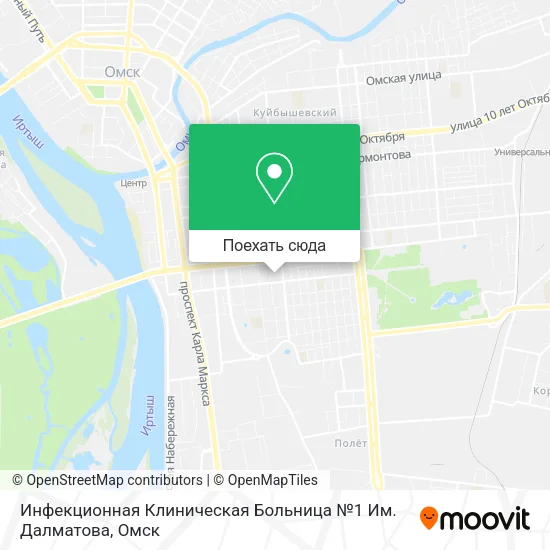 Карта Инфекционная Клиническая Больница №1 Им. Далматова