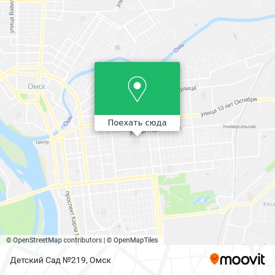 Карта Детский Сад №219