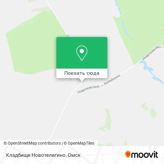 Карта Кладбище Новотелегино