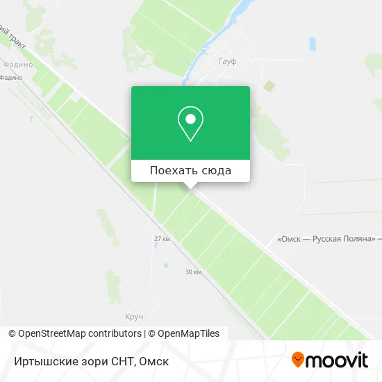 Карта Иртышские зори СНТ