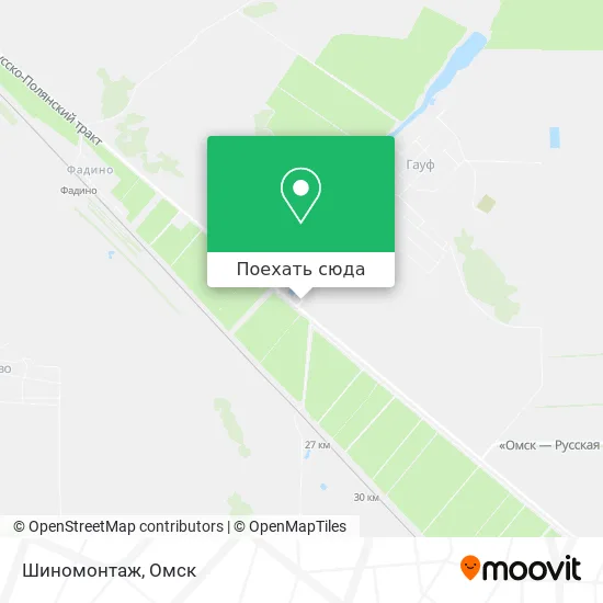 Карта Шиномонтаж