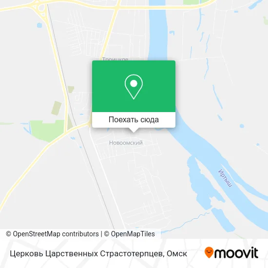 Карта Церковь Царственных Страстотерпцев