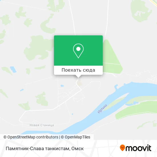 Карта Памятник-Слава танкистам