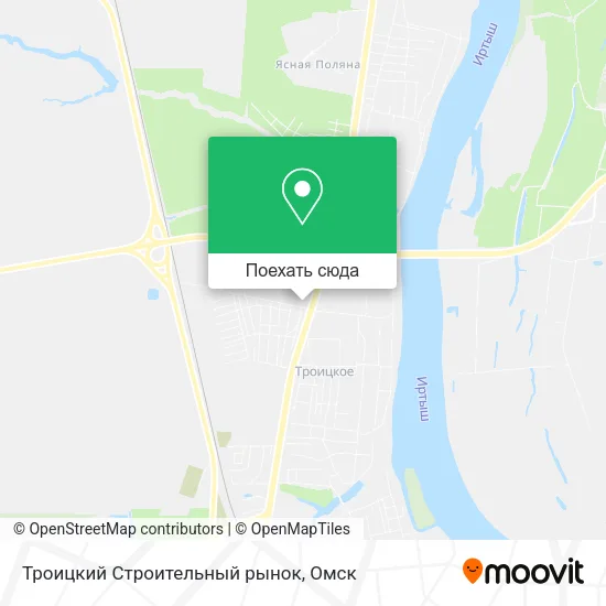 Карта Троицкий Строительный рынок