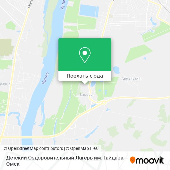 Карта Детский Оздоровительный Лагерь им. Гайдара
