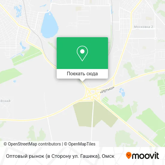 Карта Оптовый рынок (в Сторону ул. Гашека)