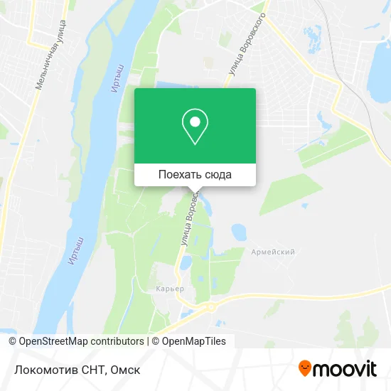 Карта Локомотив СНТ
