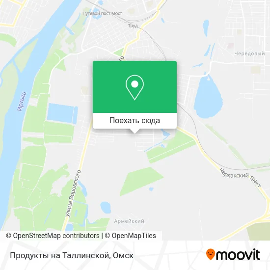 Карта Продукты на Таллинской