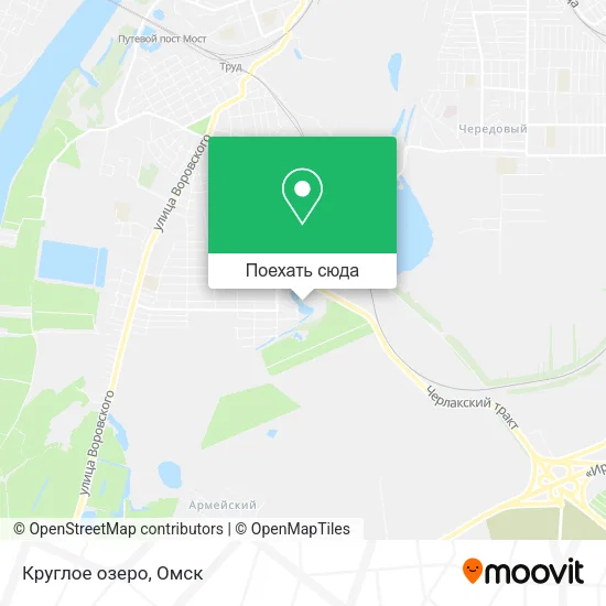Карта Круглое озеро
