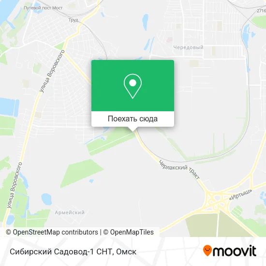 Карта Сибирский Садовод-1 СНТ