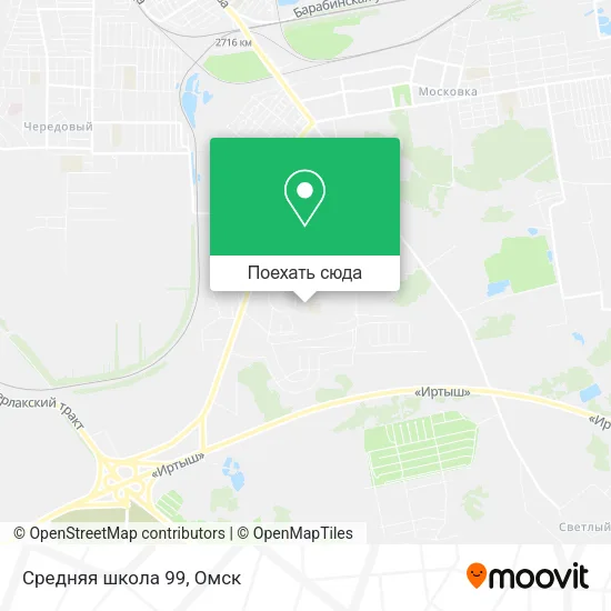 Карта Средняя школа 99