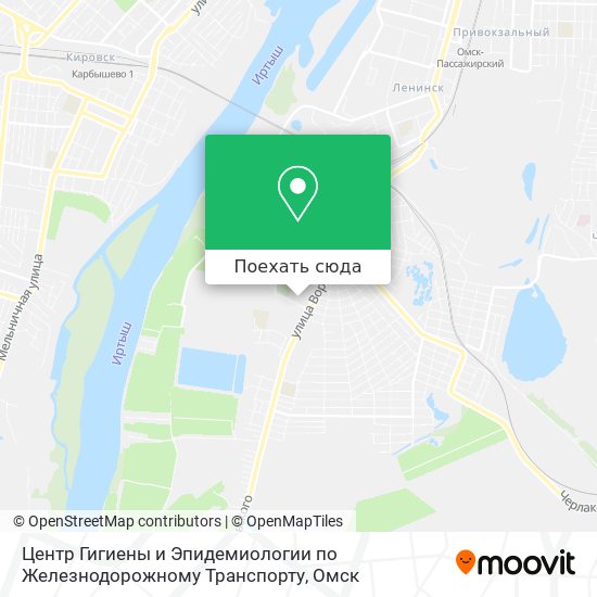 Карта Центр Гигиены и Эпидемиологии по Железнодорожному Транспорту