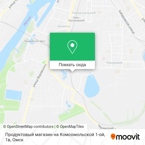 Карта Продуктовый магазин на Комсомольской 1-ой, 1в