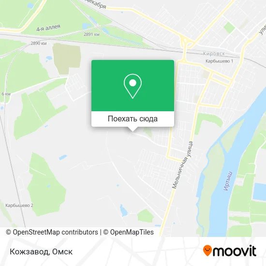 Карта Кожзавод