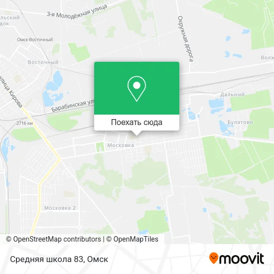 Карта Средняя школа 83