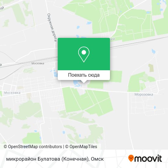 Карта микрорайон Булатова (Конечная)