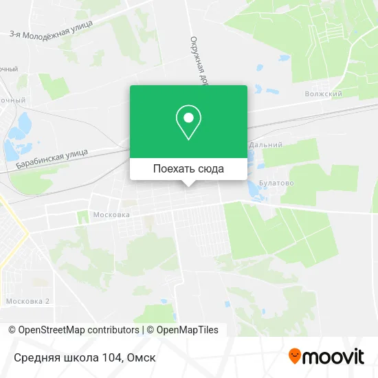 Карта Средняя школа 104