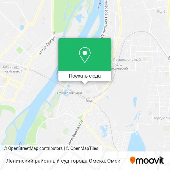 Карта Ленинский районный суд города Омска