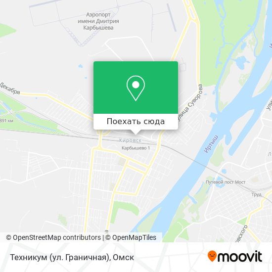 Карта Техникум (ул. Граничная)