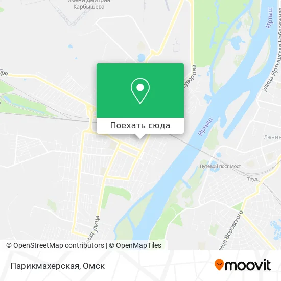 Карта Парикмахерская