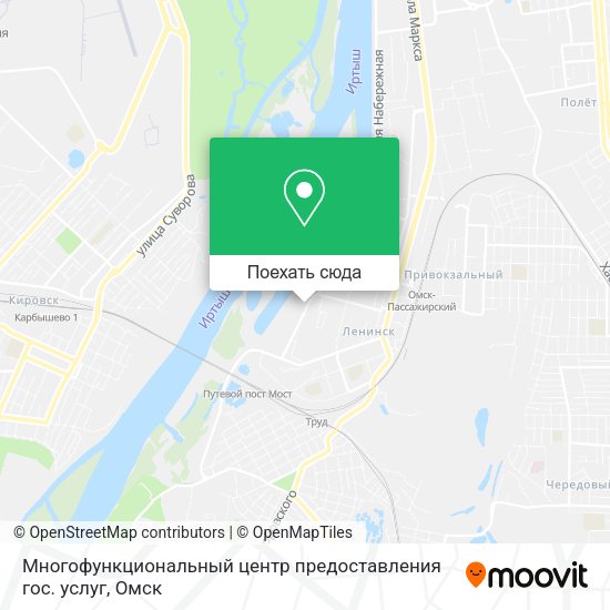 Карта Многофункциональный центр предоставления гос. услуг