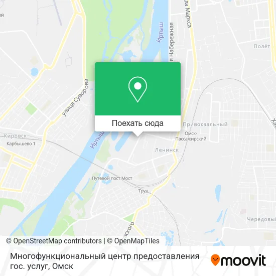 Карта Многофункциональный центр предоставления гос. услуг