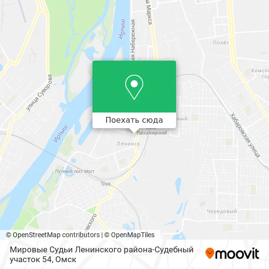 Карта Мировые Судьи Ленинского района-Судебный участок 54