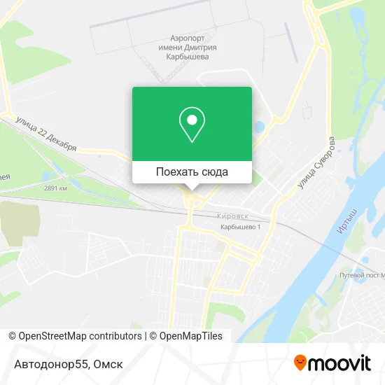 Карта Автодонор55